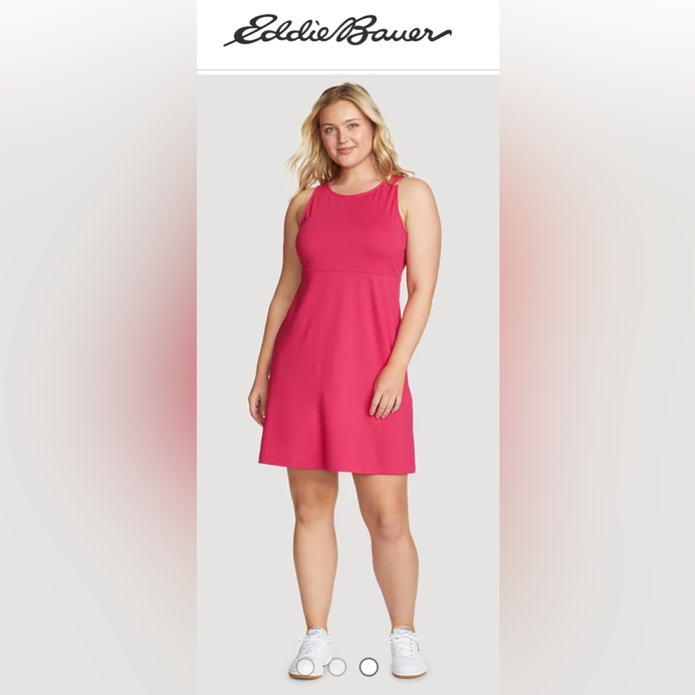 EDDIE BAUER Aster Sleeveless Empire Waist Dress - size Large